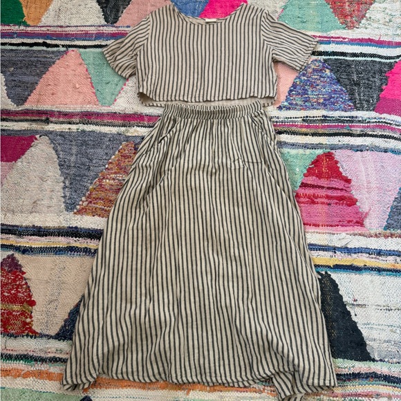 Curator Sf Dresses & Skirts - Curator Striped fawn skirt and Hanna top